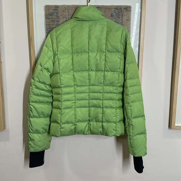 Bogner Leslie Goose Down Jacket Lime Green Puffer Womens 6 - Picture 11 of 13